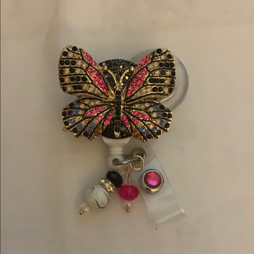 Butterfly badge/ID holder